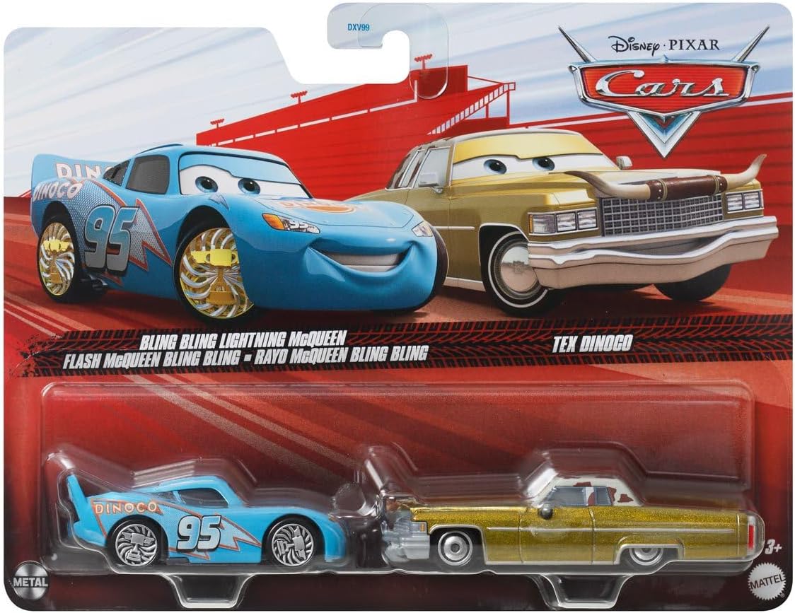 Cars Disney Pixar Paquete de 2 Autos de Metal 1:55 - Fundidos a Pre...