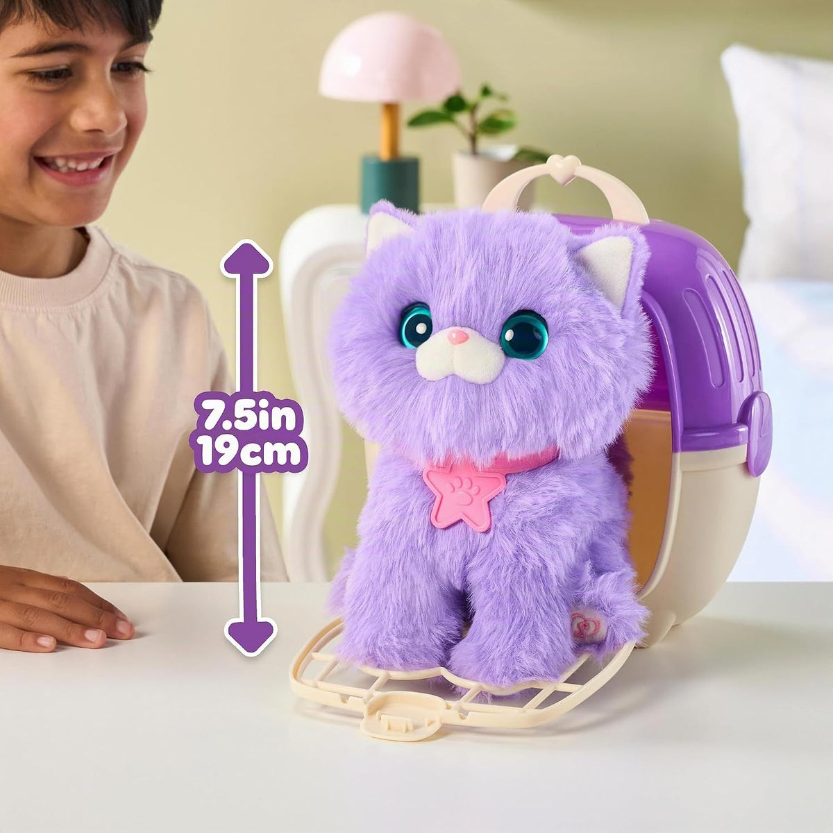 ScruffaLuvs Pet Scruffs - Gatito - Juguete de peluche misterioso, 7...