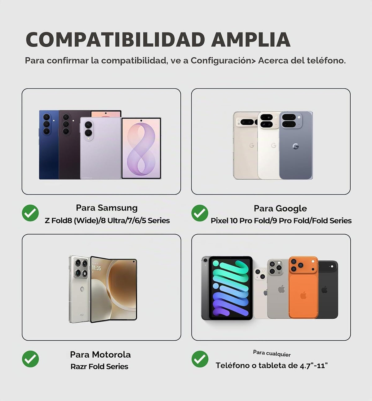 Dexnor Funda para teclado Samsung Galaxy Z Fold 8\/8 Ultra\/7\/6\/5...