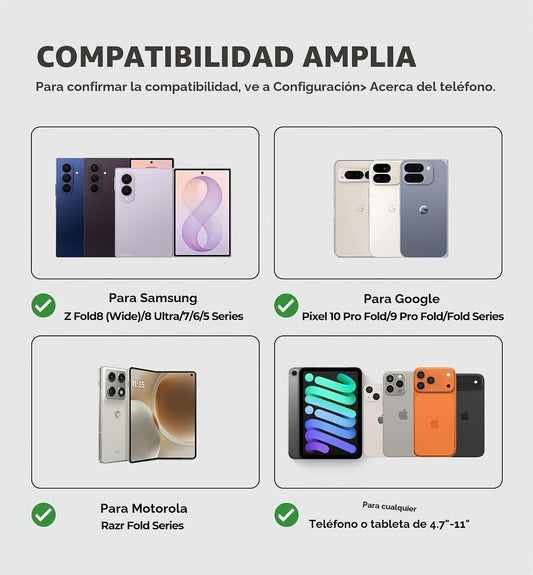 Dexnor Funda para teclado Samsung Galaxy Z Fold 8\/8 Ultra\/7\/6\/5...