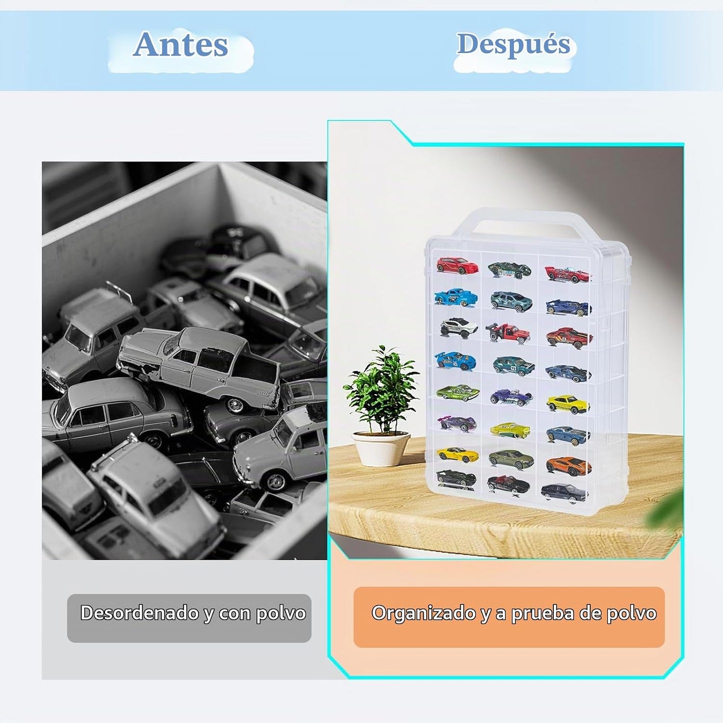 Ngdiluxury Estuche de almacenamiento de doble cara para almacenamie...