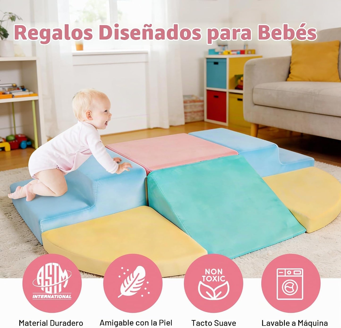HHH HIKECUCAN Juguetes de escalada suaves para niños pequeños de 1...