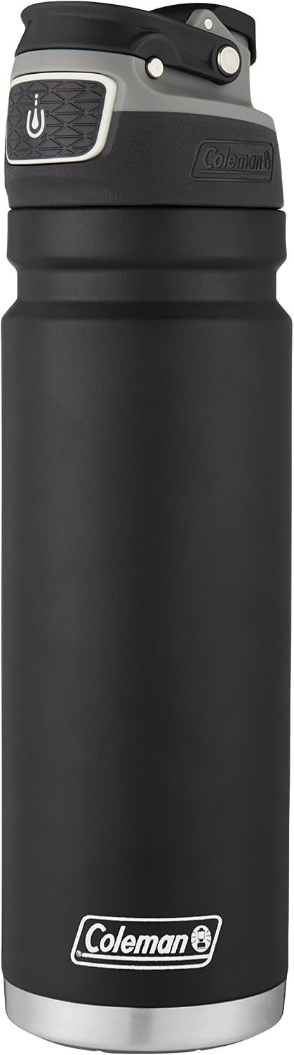 Coleman Autoseal FreeFlow - Botella de agua de acero inoxidable, co...