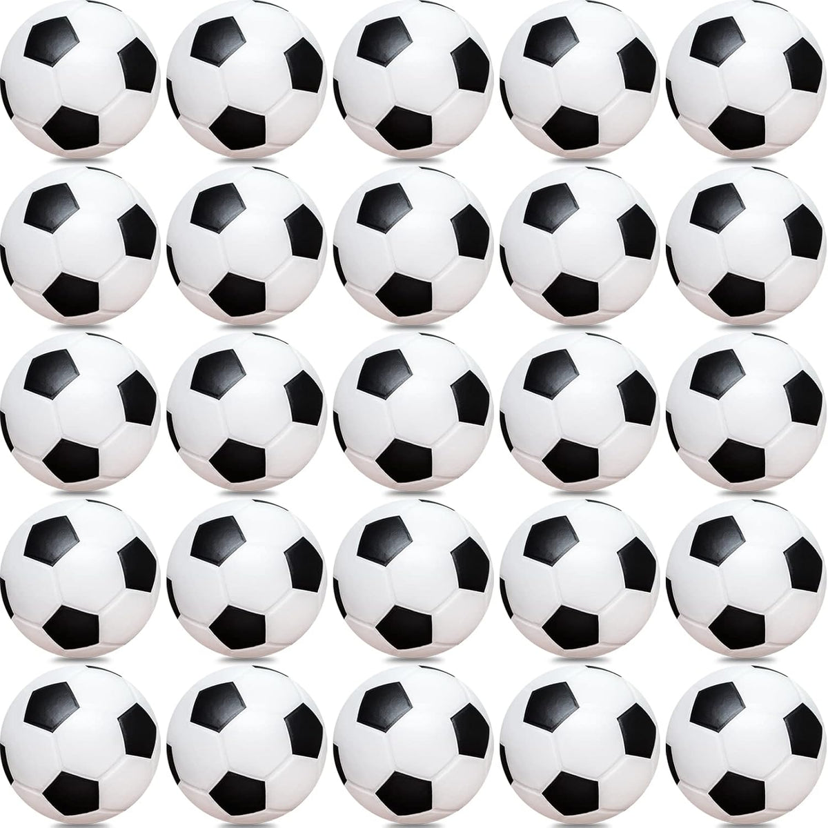 Oleitodh 60 mini pelotas de fútbol para el estrés, recuerdo de fies...