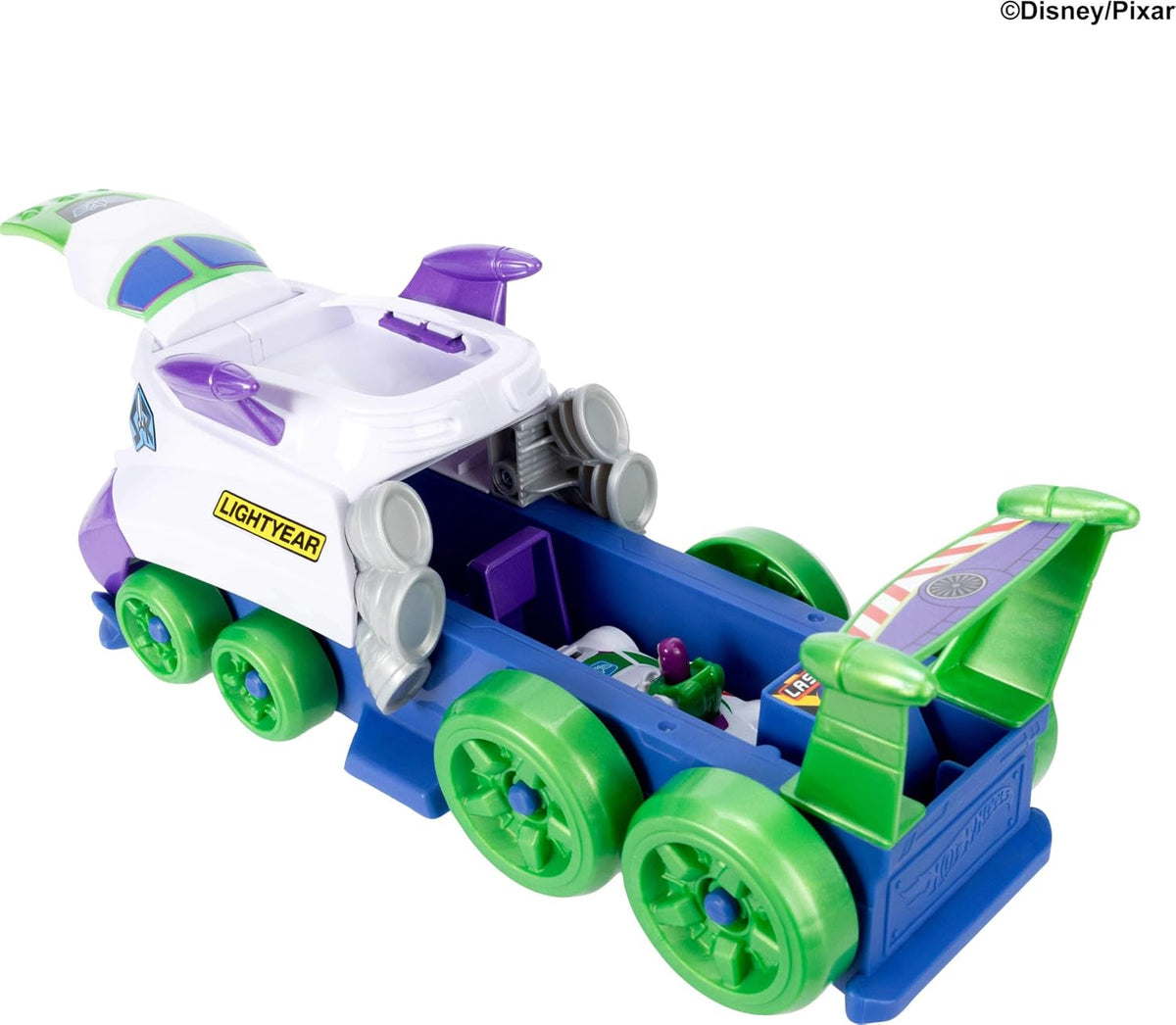 Hot Wheels Coche de juguete, Disney y Pixar Hi-Tech Buzz Lightyear...