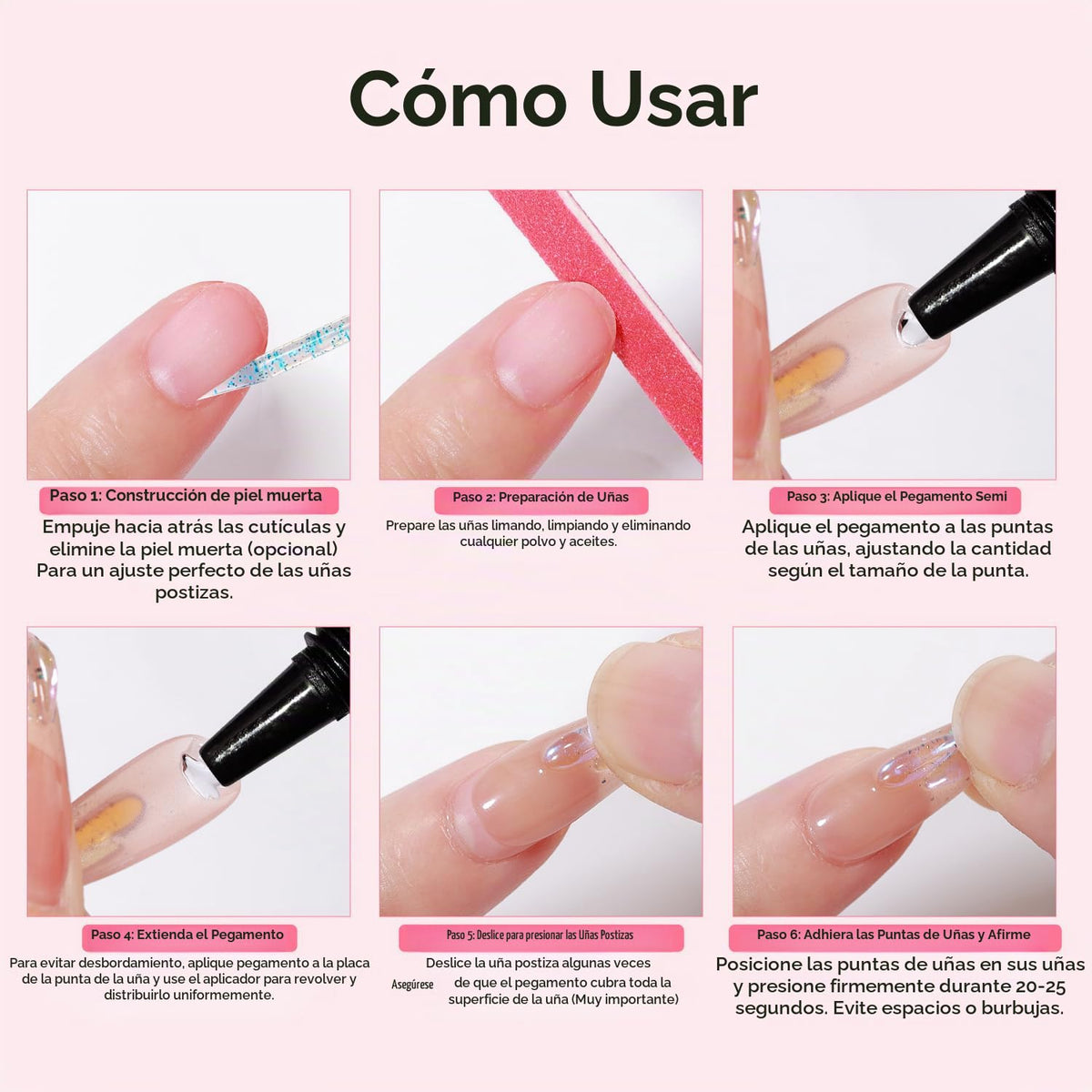 CurvLife Recientemente Actualizado Pegamento de Uñas de Secado Rápi...