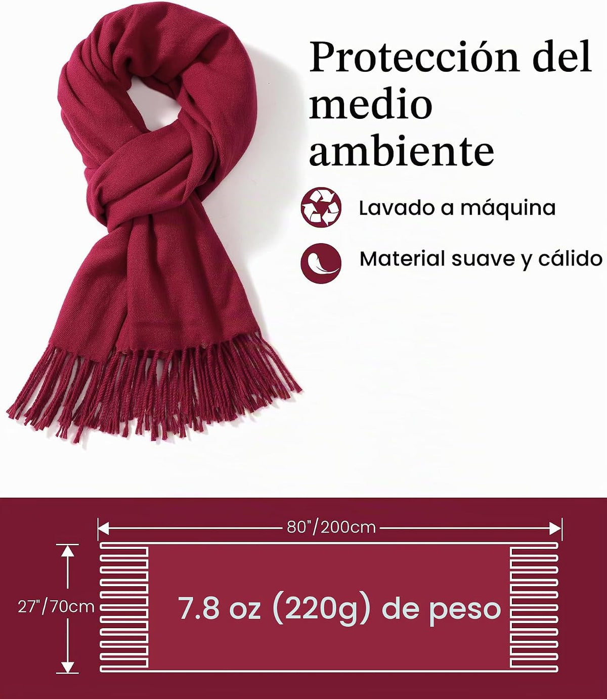 Ymomode Bufandas para mujer, chales de pashmina y envolturas para v...