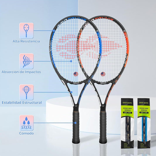 Raqueta de tenis para 2 jugadores adultos, perfecta para principian...