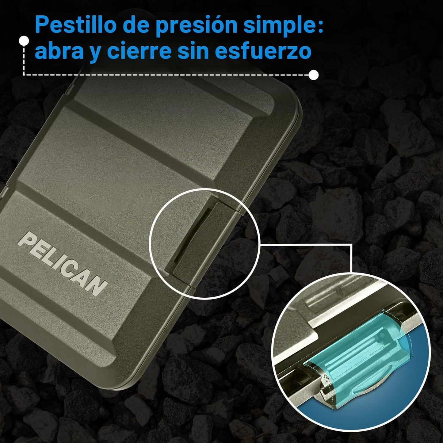 Pelican MagSafe Wallet para iPhone - Cartera magnética delgada para...