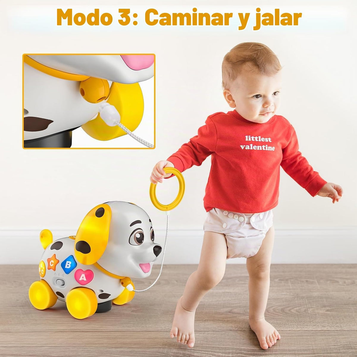 Juguetes musicales de cachorro para niña o niño de 1 año, juguete p...