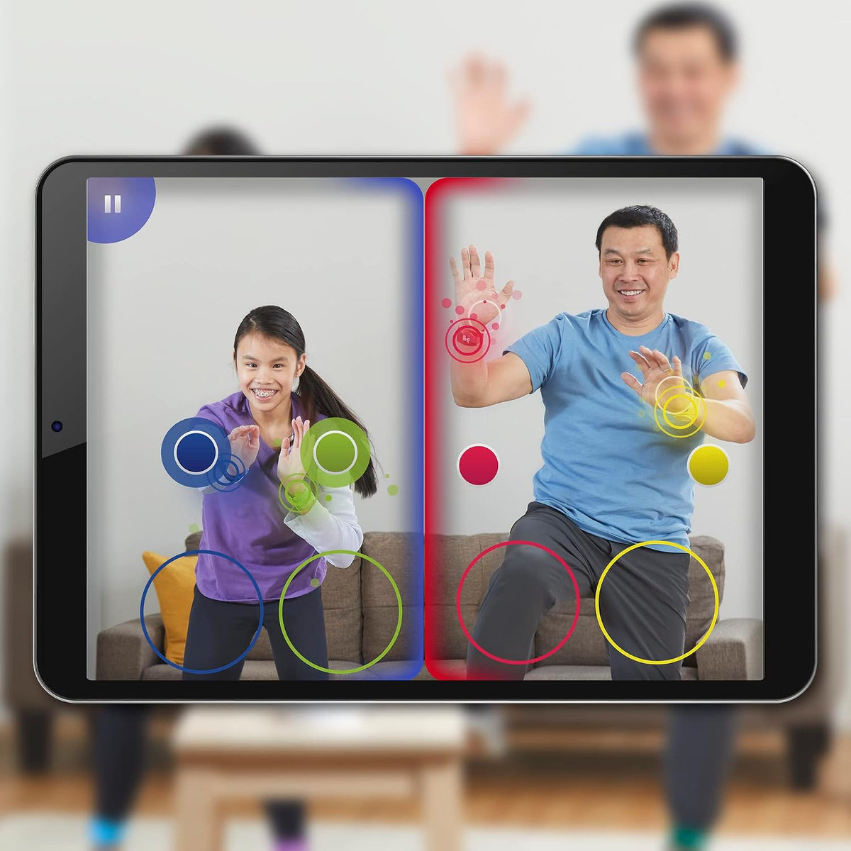 Juego Twister Air | Juego de aplicación AR con bandas para muñecas...