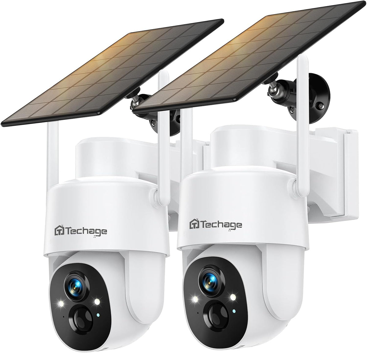 Cámaras de seguridad solares inalámbricas al aire libre, cámaras de...