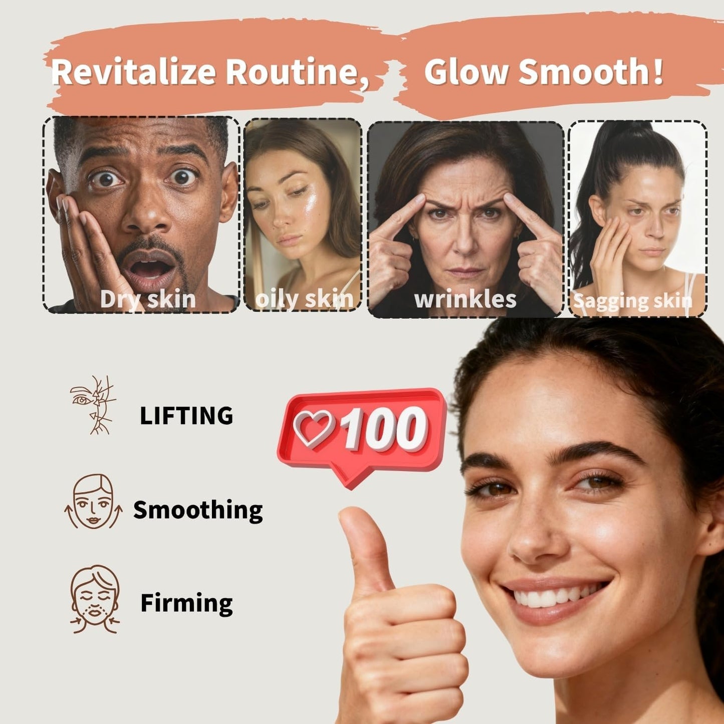 Dispositivo facial de microcorriente con terapia de luz roja \u2013...