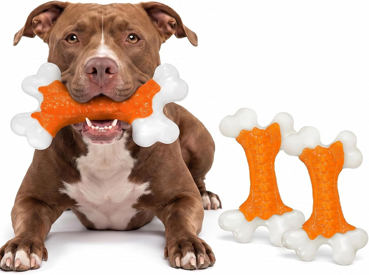 Kseroo - Juguetes duros para perros de raza grande que son masticad...
