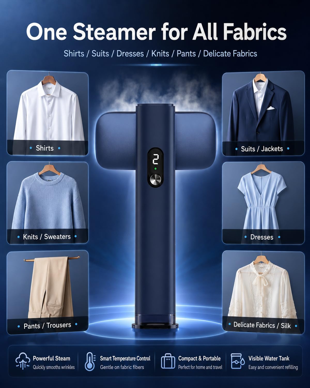 G5 Pro - Vaporizador de mano inteligente para ropa, adaptación de v...