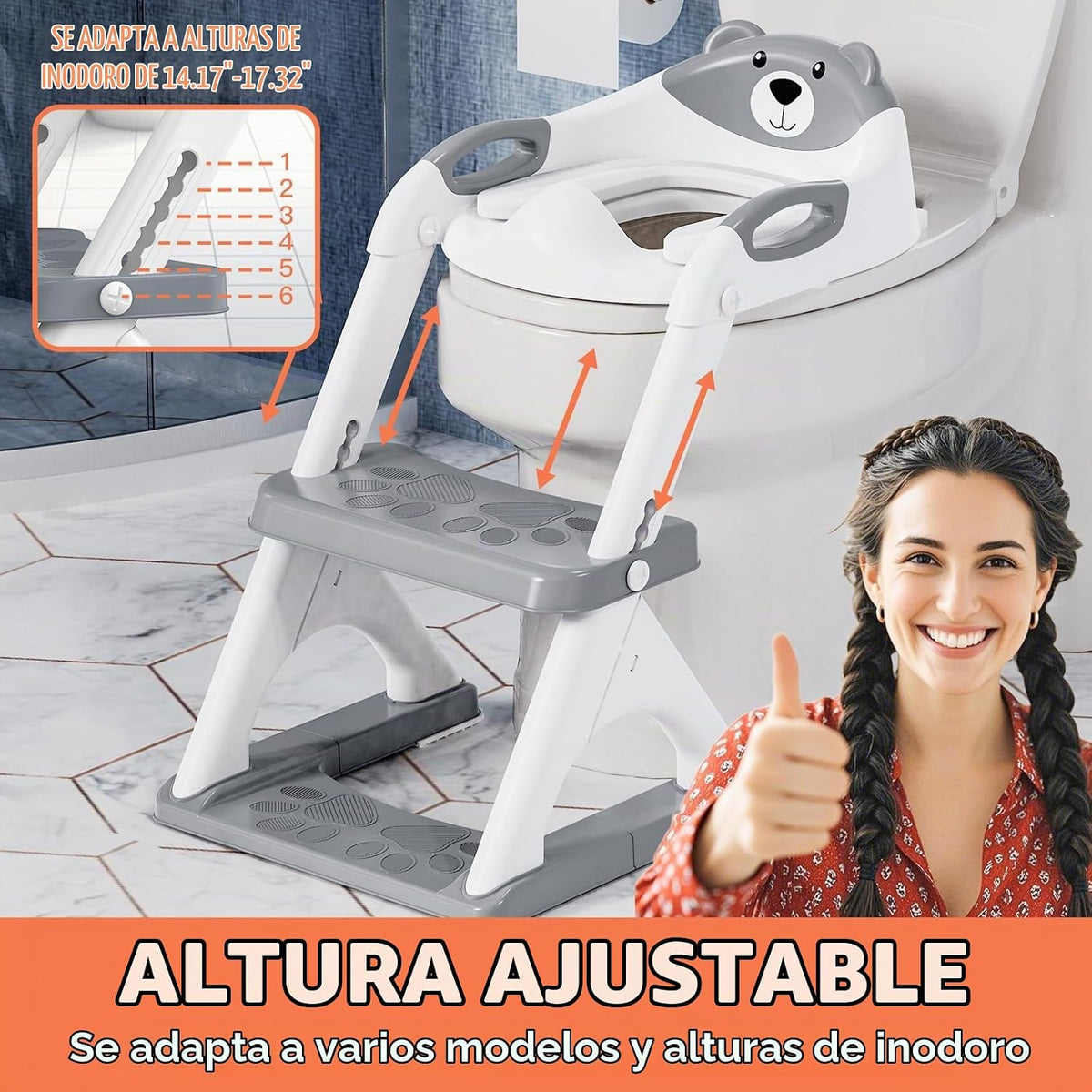 Inodoro de entrenamiento para ir al baño para niños pequeños, asien...
