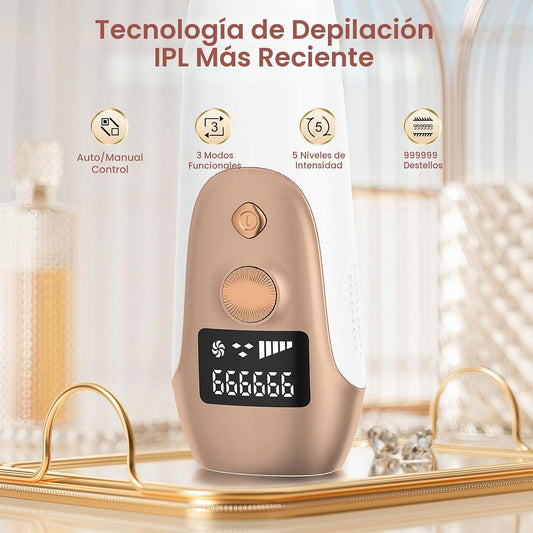 FELOOW Dispositivo de depilación IPL, depilación láser IPL para muj...