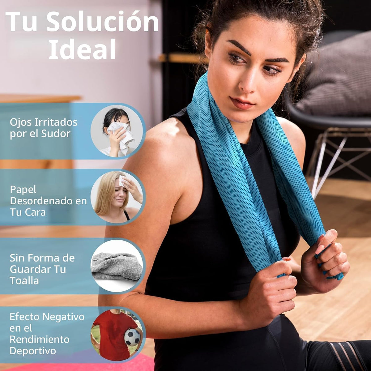 YESLIFE Paquete de 4 toallas refrescantes de 40 x 12 pulgadas, toal...