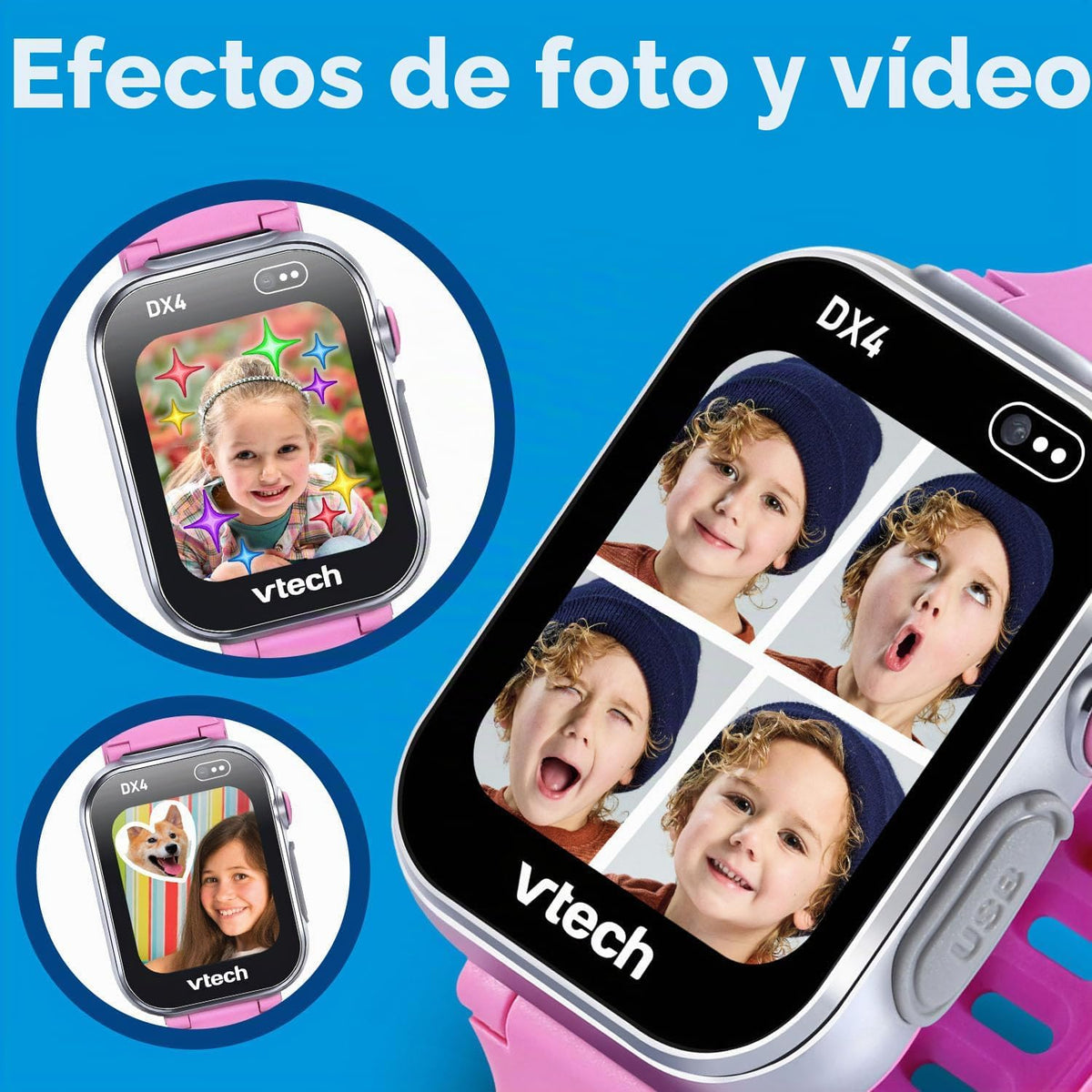 VTech KidiZoom Smartwatch DX4, rosa