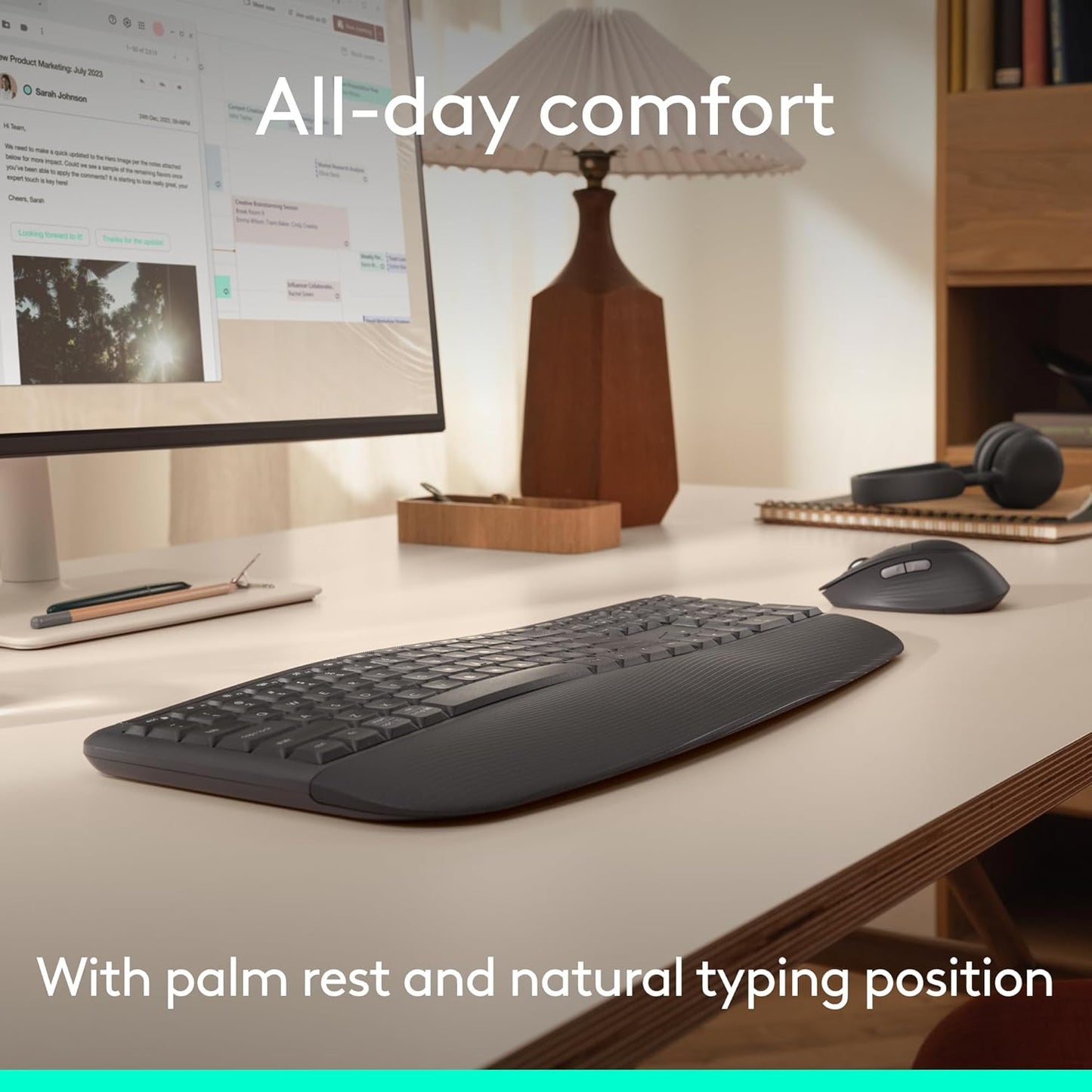 Logitech Signature Comfort Plus Combo MK880 Combo de teclado y mous...