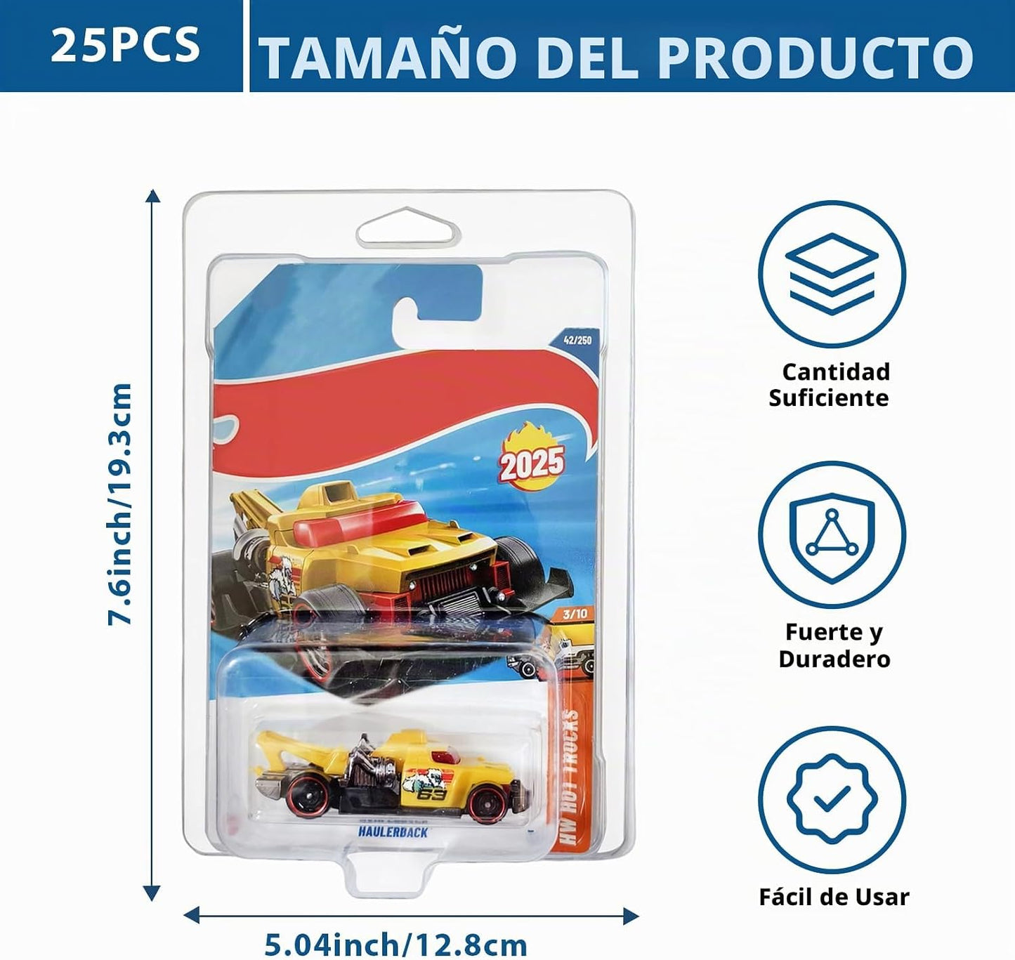 Paquete de 25 fundas protectoras para Hot Wheels - Estuches de exhi...