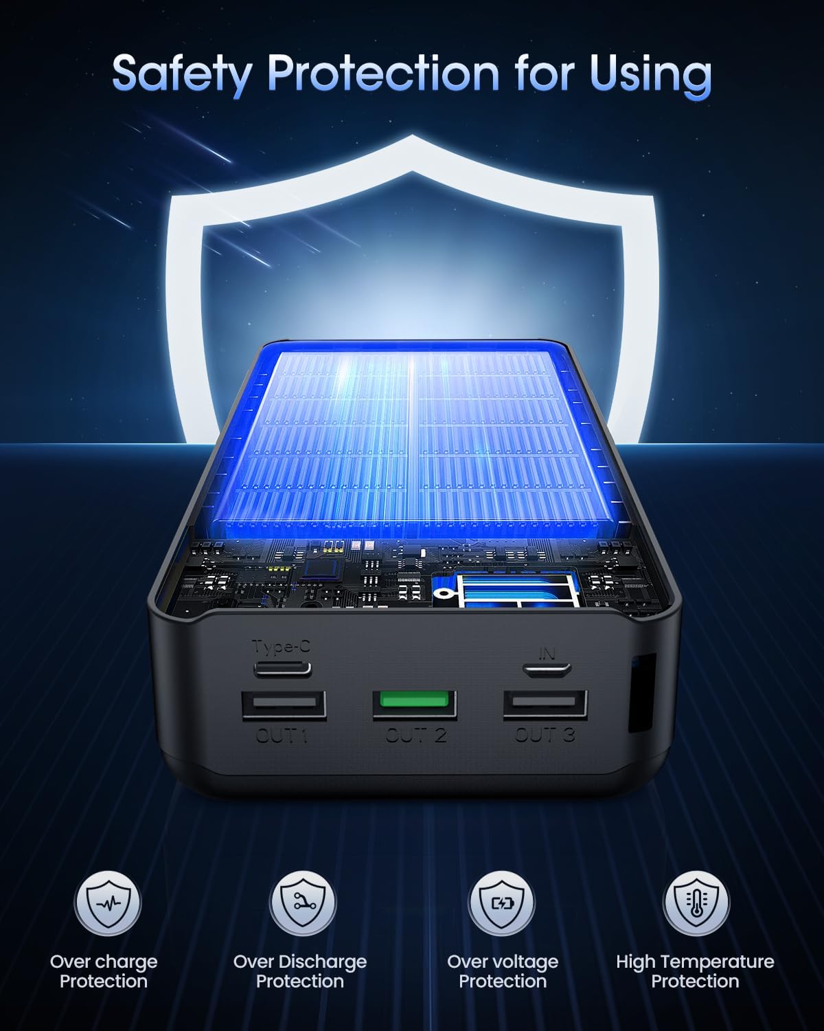 Cargador Portátil 60000mAh Banco de Energía - Carga Rápida 22.5W Pa...
