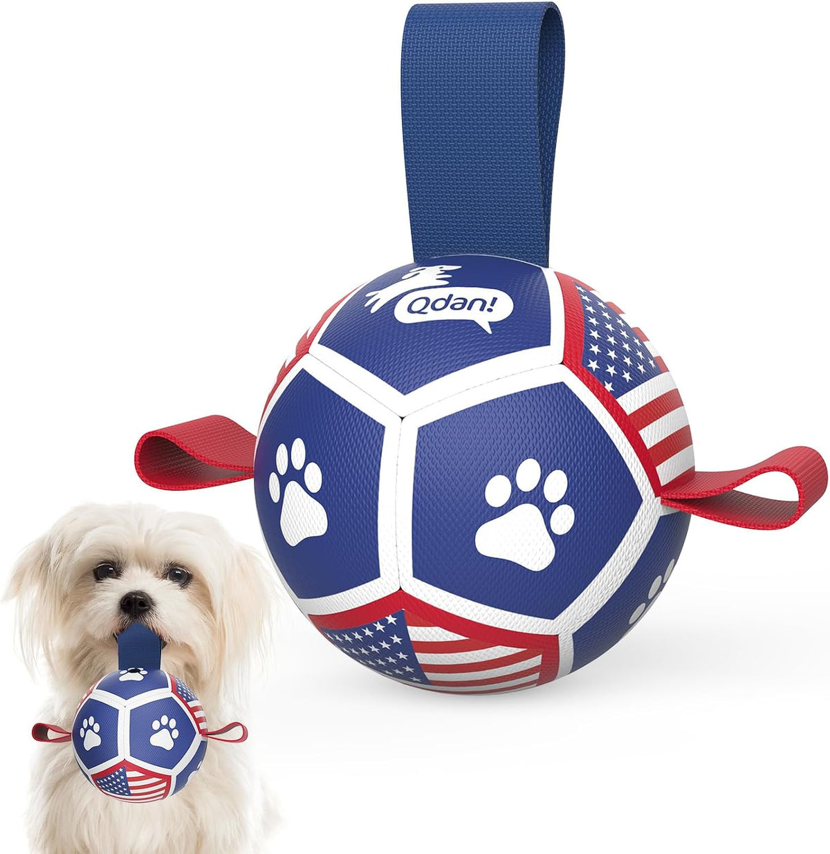 QDAN Pelotas para cachorros, juguetes para perros, pelotas para per...