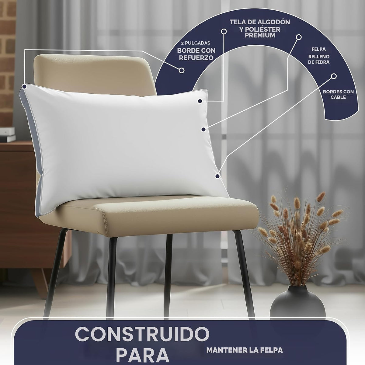 Utopia Bedding - Juego de 2 almohadas para dormir tamaño Queen (gri...