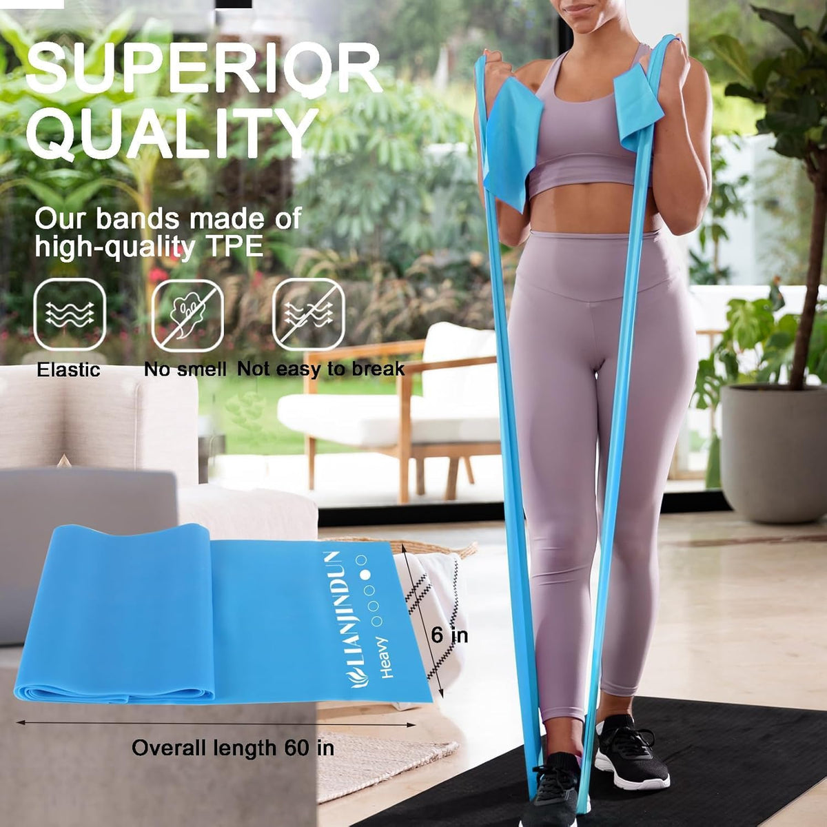 Bandas de resistencia para entrenamiento, terapia física, ejercicio...