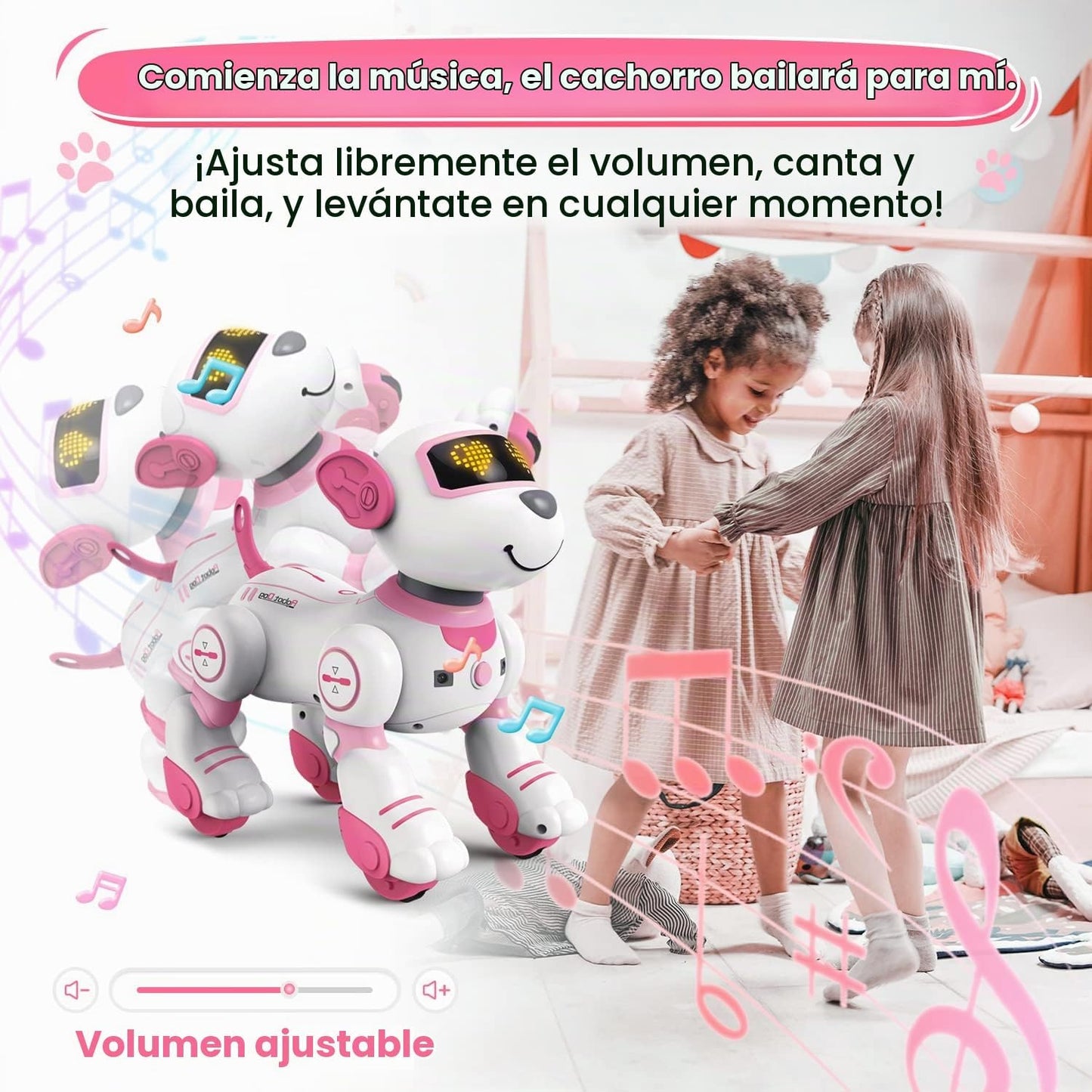 FUUY Juguetes de Perro Robot para Niñas, Juguetes Robot Interactivo...