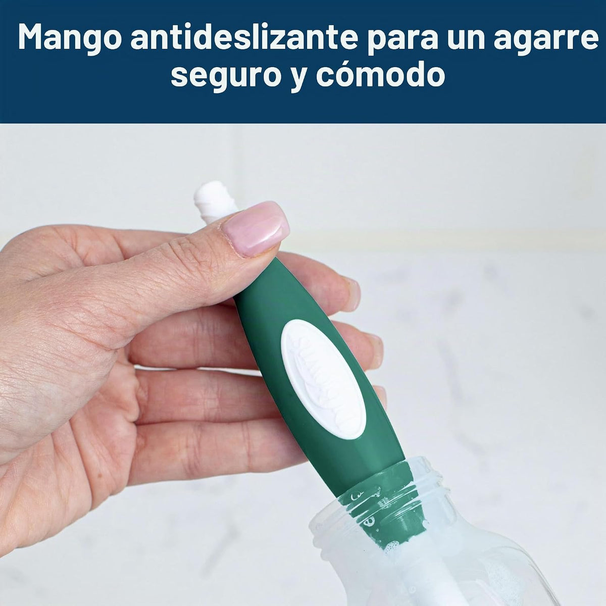 Dr. Brown's Cepillo de limpieza de biberones de tacto suave, ve...