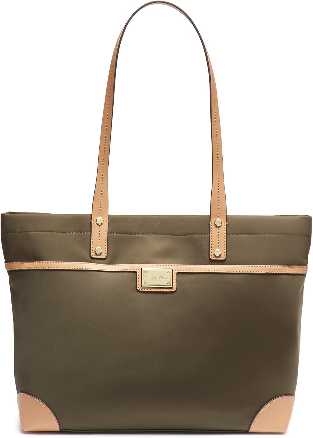 Calvin Klein Teodora - Bolsa de nailon con cremallera frontal