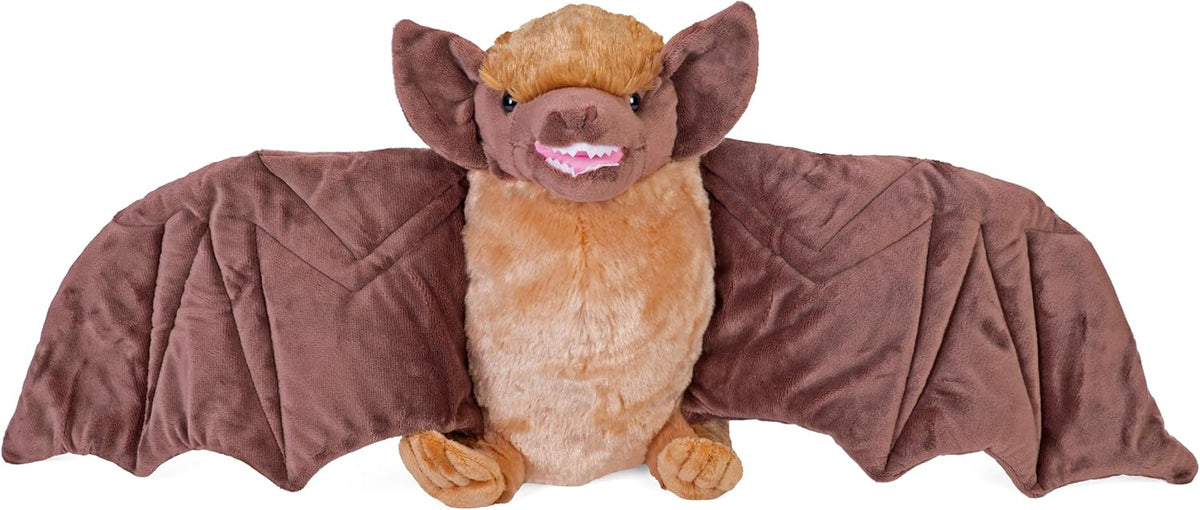 Wild Republic Peluche de murciélago marrón, juguete de peluche, reg...