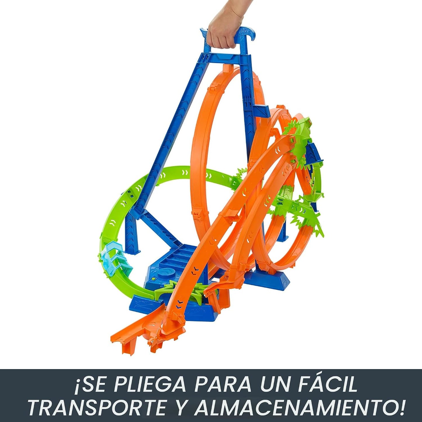 Hot Wheels Action Epic Crash Dash Track Playset y coche de juguete...