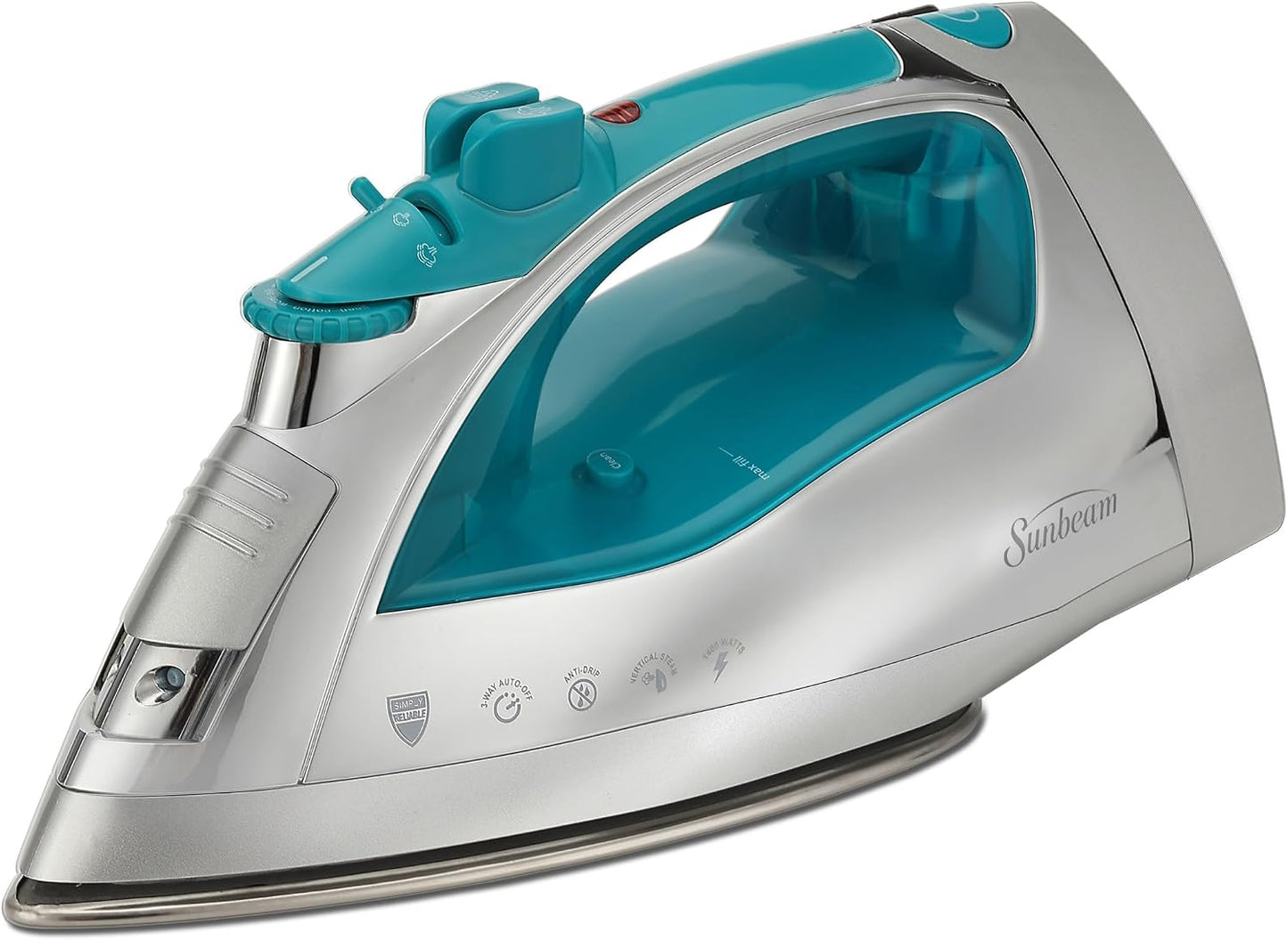 Plancha de acero inoxidable, antiderrame, no adherente Sunbeam Stea...