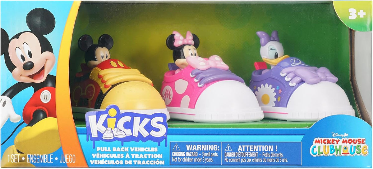 Disney Jr: Kicks - Vehículos de tracción \u2013 Paquete de 3, Micke...