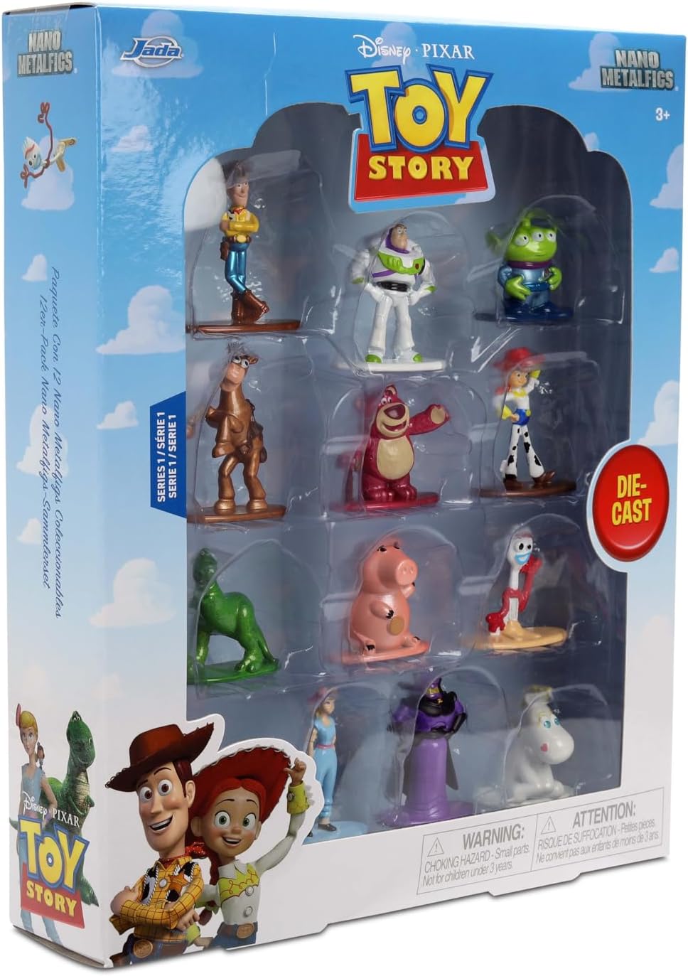 Jada Disney Pixar Toy Story Nano Metalfigs - Paquete de 12 juguetes...