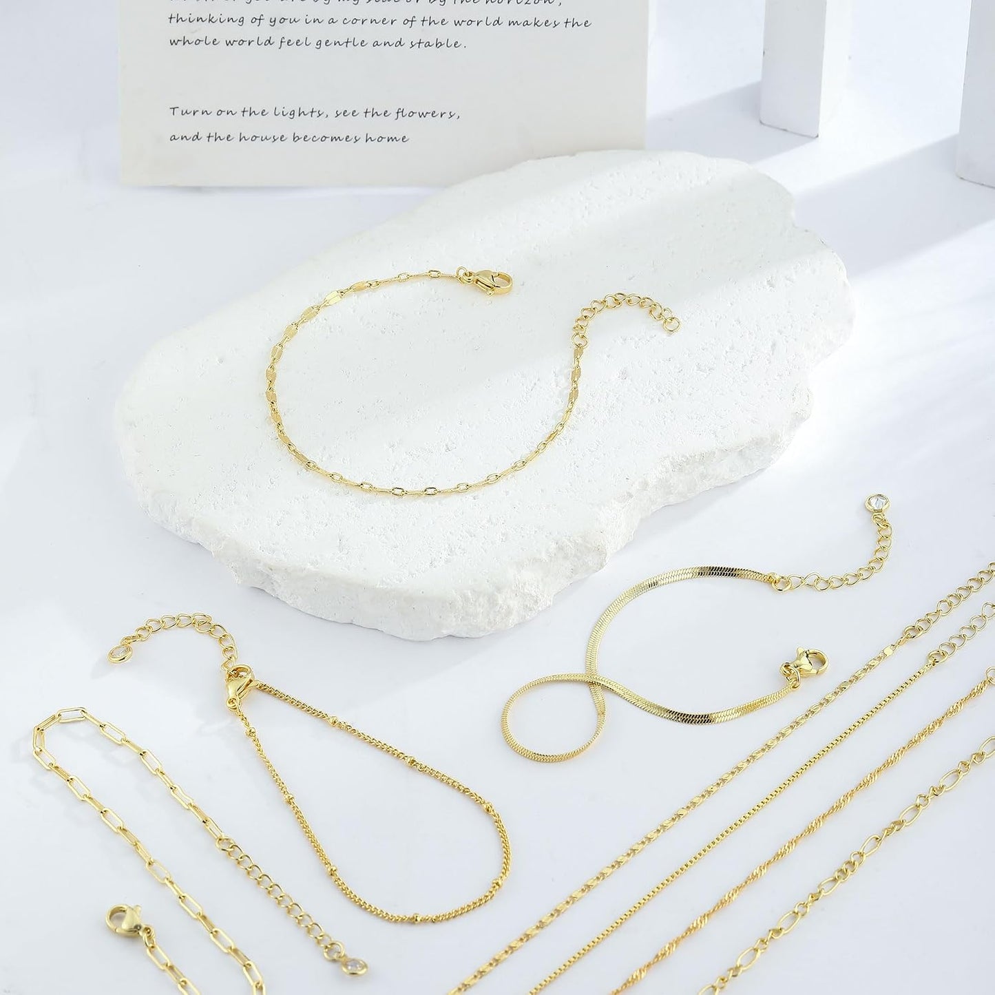 BERISO Pulseras de oro para mujer, elegante pulsera ajustable chapa...