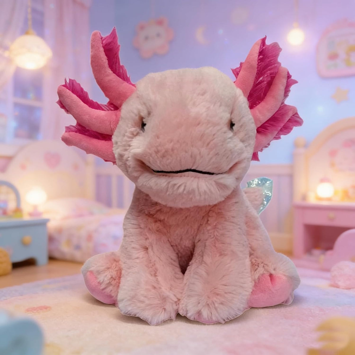 YUKOUQIAN Axolotl - Lindo animal de peluche de 8 pulgadas para niña...