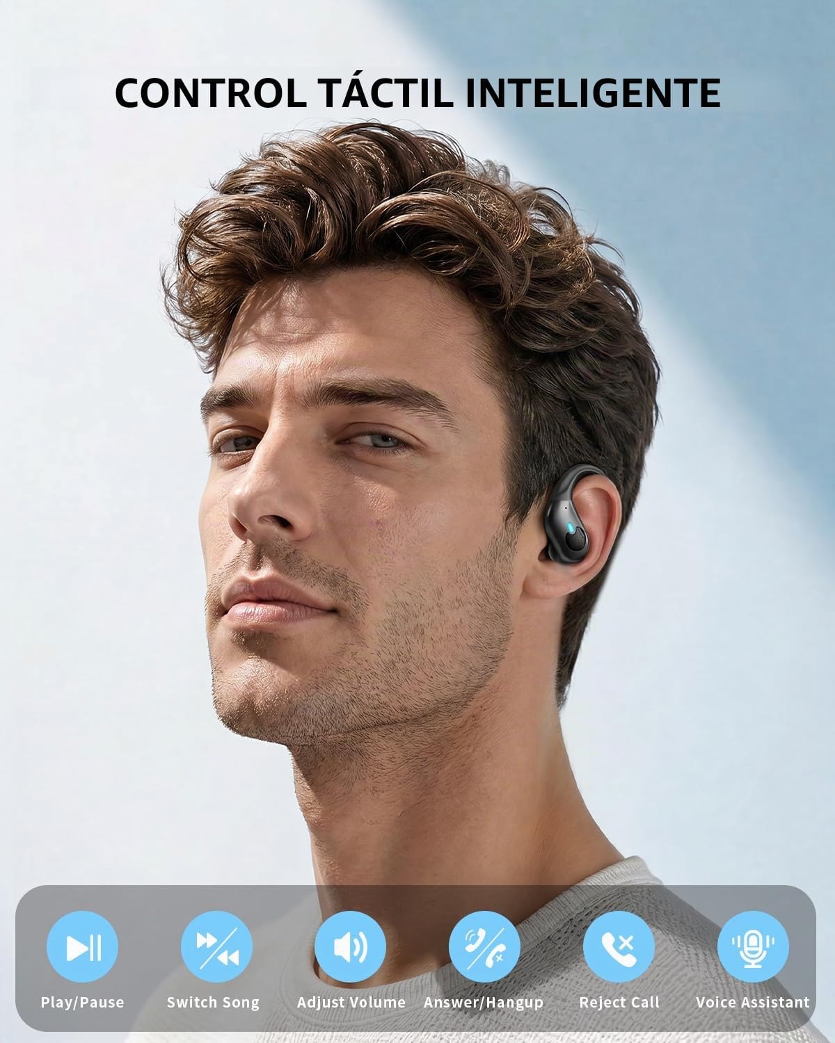 Auriculares inalámbricos con cancelación activa de ruido, auricular...