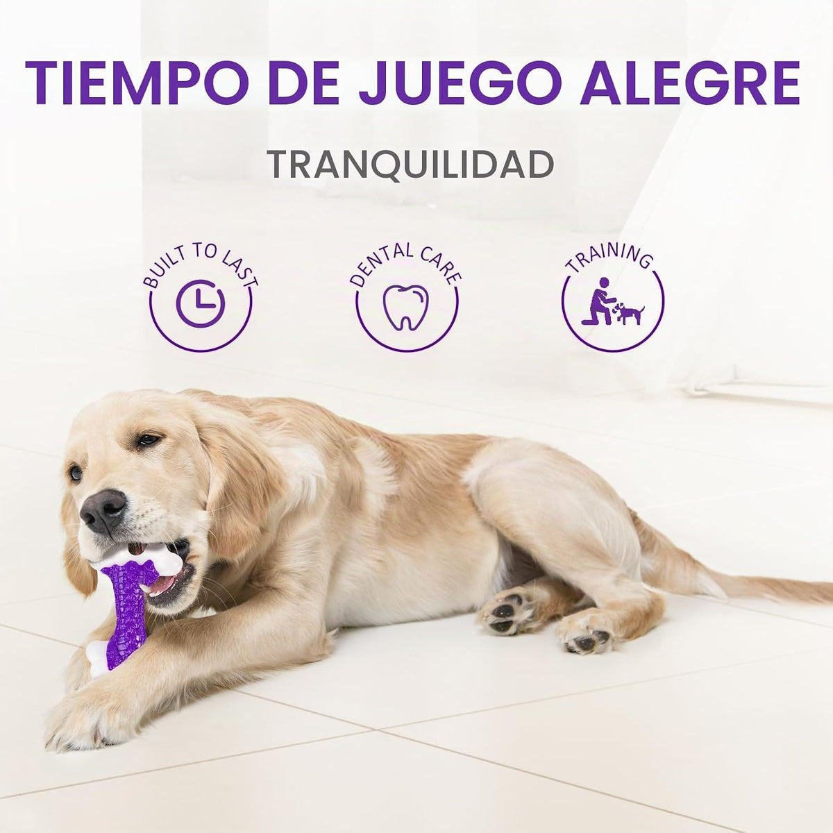 Kseroo - Juguetes duros para perros masticadores agresivos de raza...