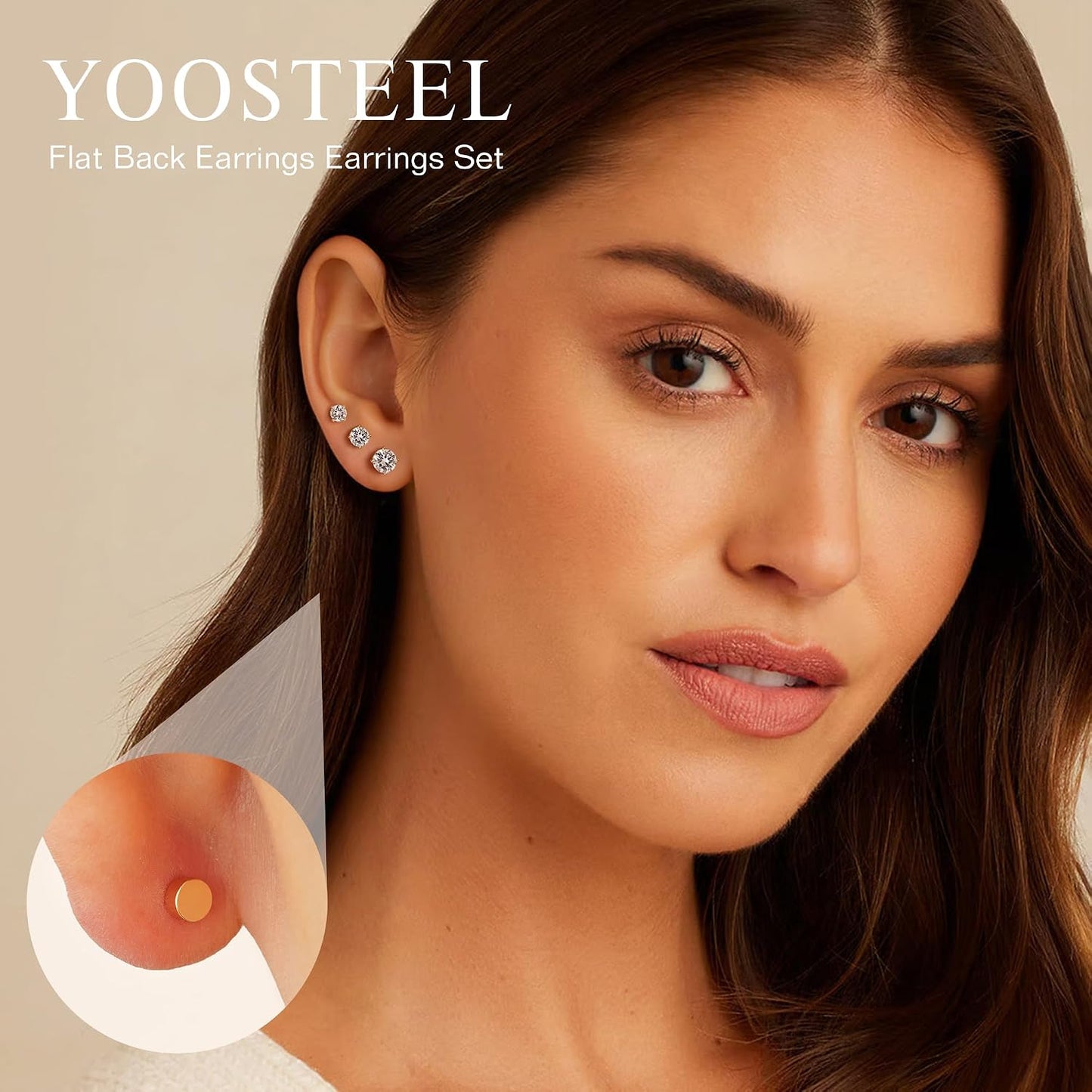 Yoosteel Pendientes de poste de plata de ley 925 hipoalergénicos pa...
