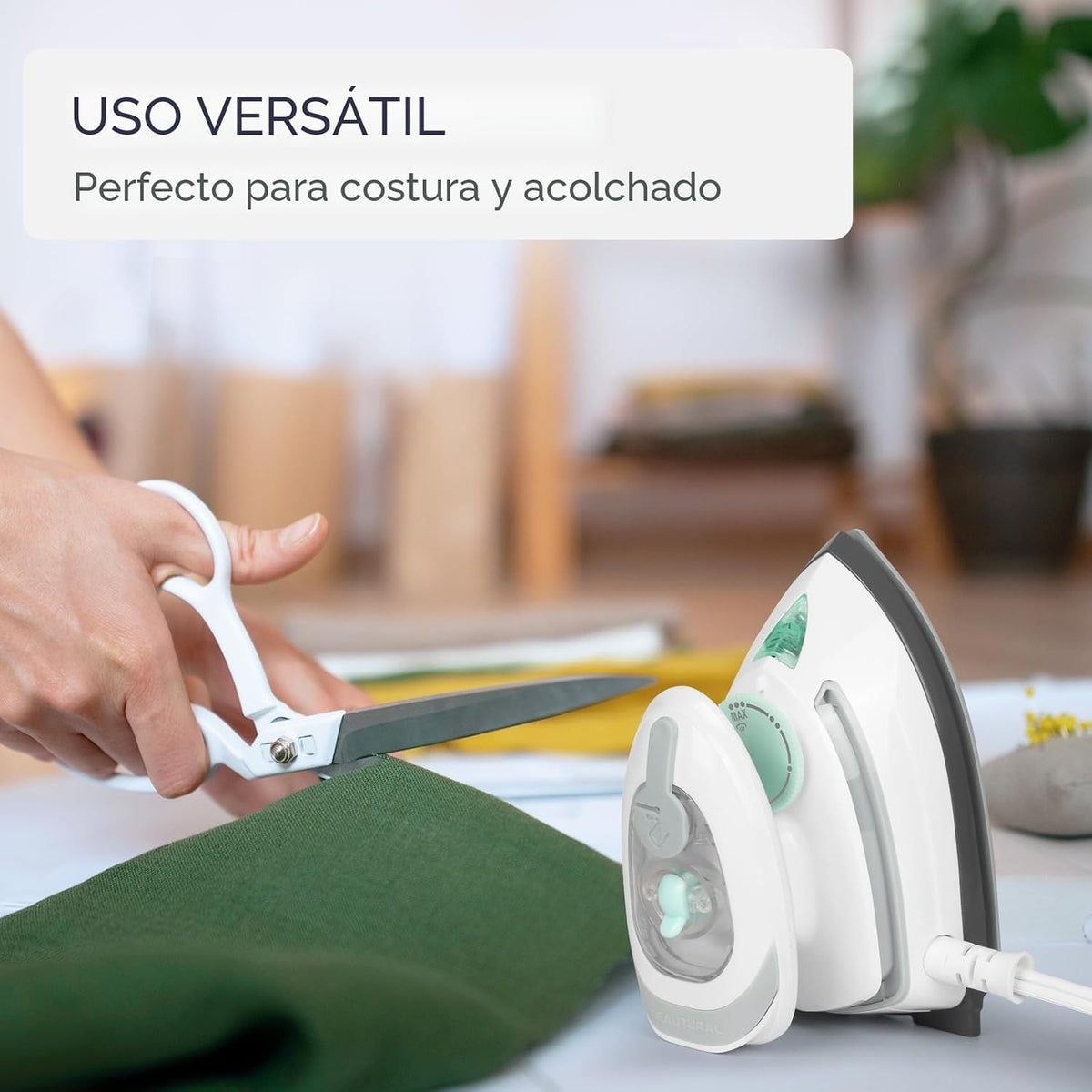 BEAUTURAL Mini plancha de vapor de viaje para ropa con doble voltaj...