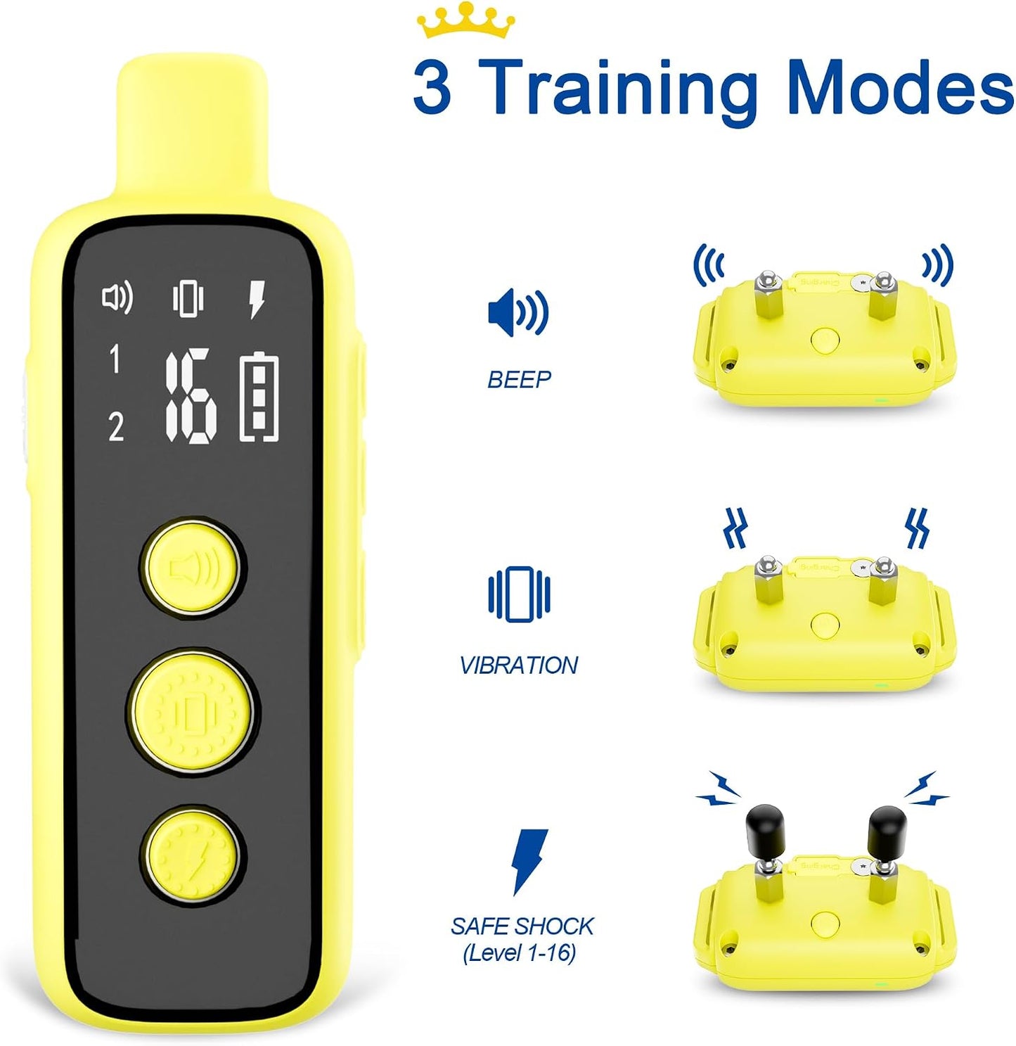 Bousnic Collar de choque para perros para 2 perros \u2013 (8-120 li...