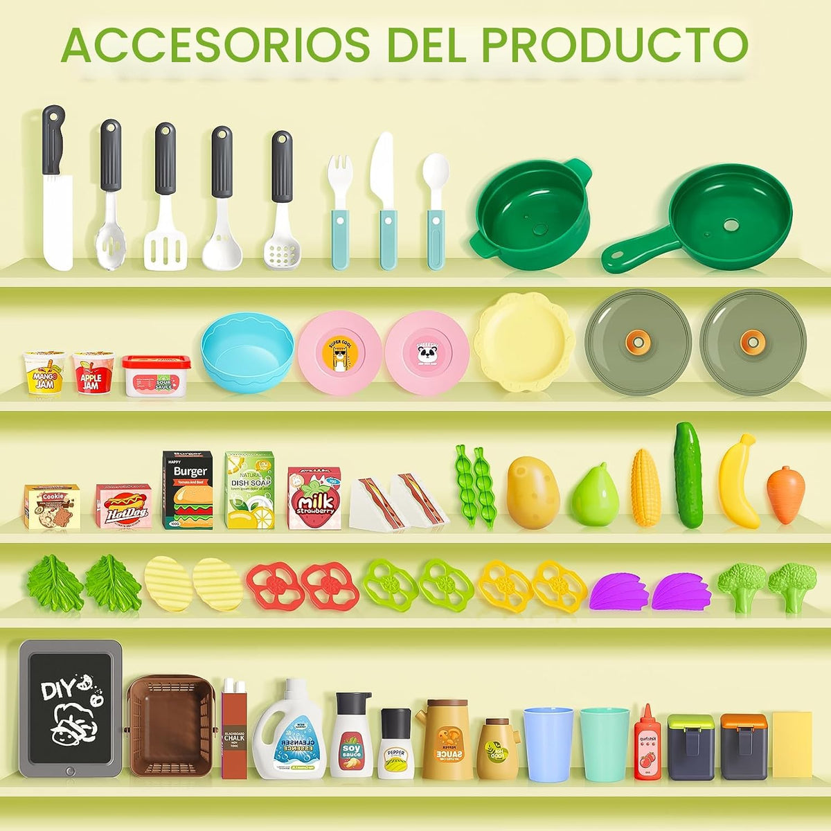 Juego de cocina para niños, juego de cocina para niños pequeños con...