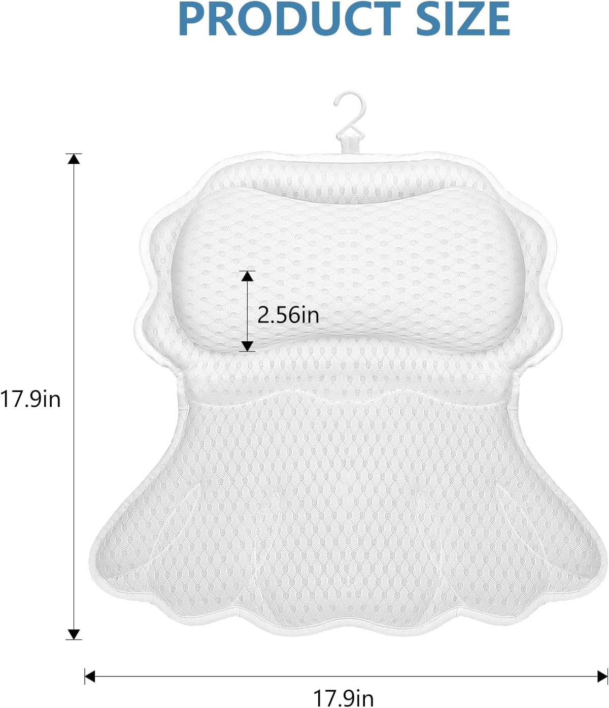 Almohada de baño SetSail, almohadas relajantes para tina con soport...