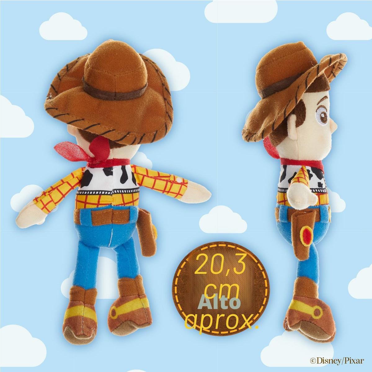 Disney Baby Toy Story - Peluche grande de 8 pulgadas, Woody