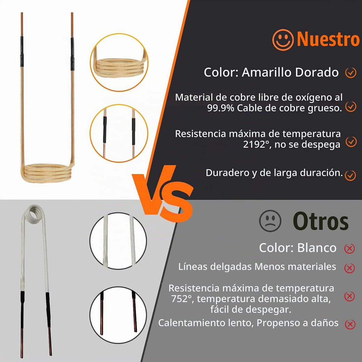 Kit de extracción de pernos de calentador de inducción de 1500 W co...