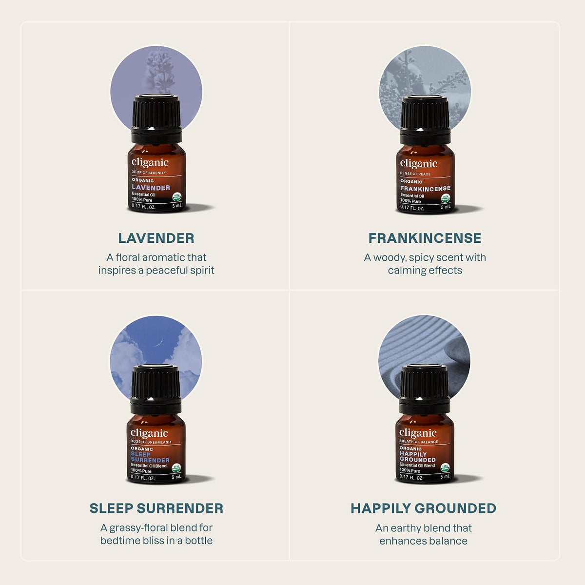 Cliganic Serenity - Juego de difusor de aceites esenciales \u2013 H...