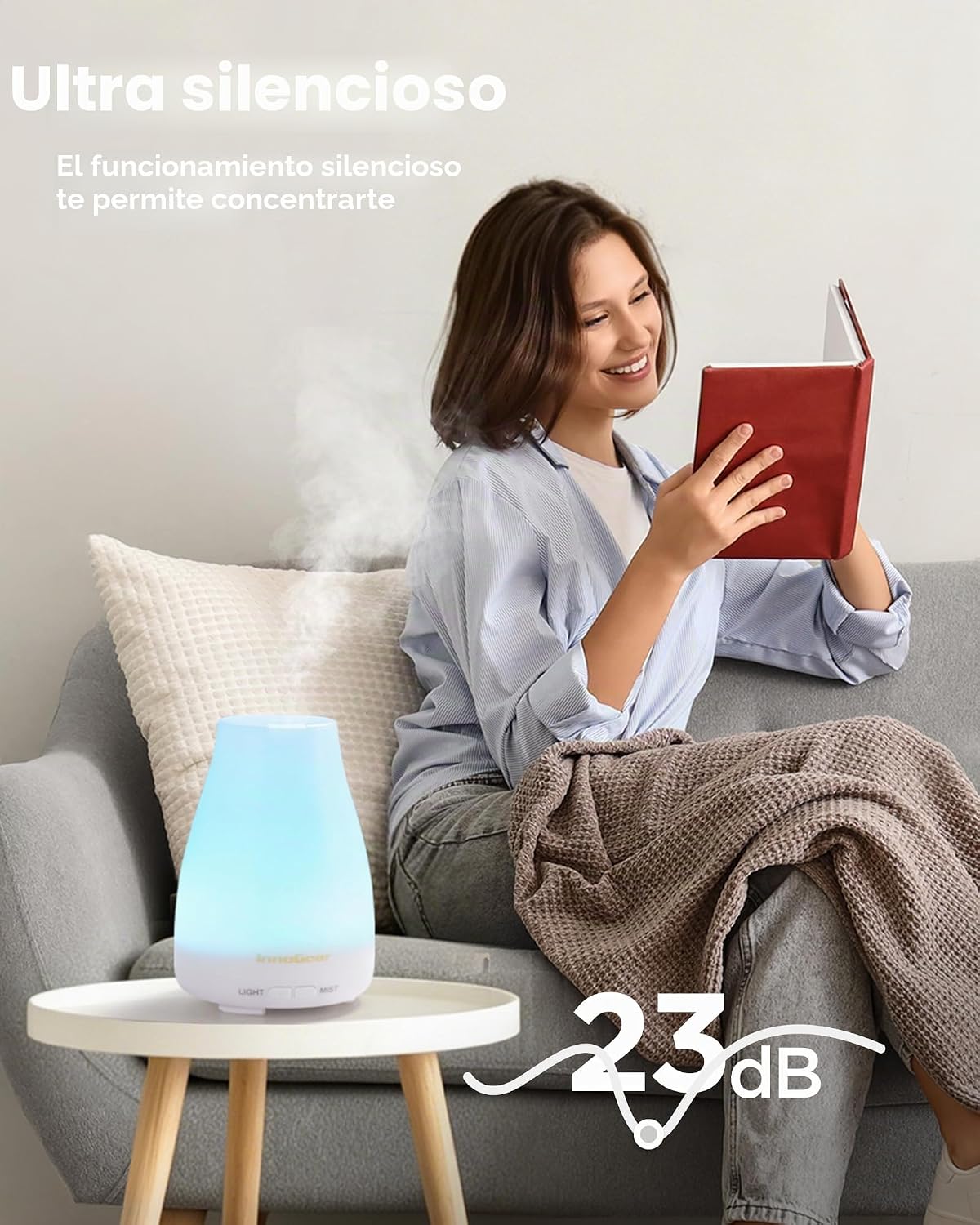 InnoGear Difusor de Aceites Esenciales, Paquete de 2 Difusores Ultr...